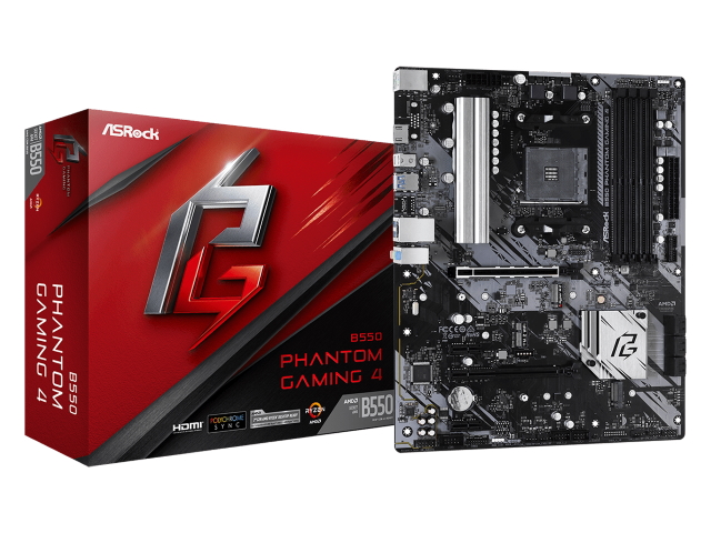 ASRock B550 Phantom Gaming 4 AMD 500シリーズ Socket AM4対応 AMD
