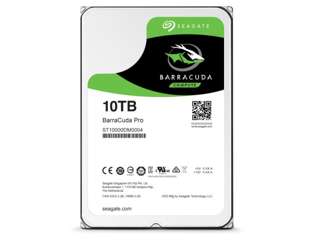Seagate ST10000DM0004 BarraCuda Pro 10TB 3.5インチ SATA 7200rpm