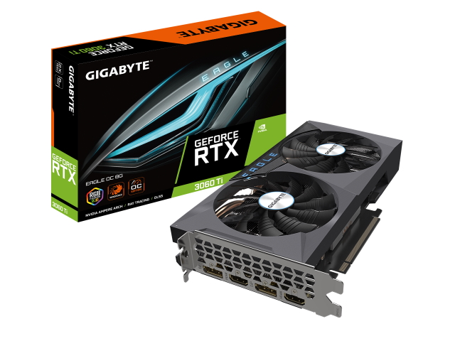 GIGABYTE GeForce RTX 3060 Ti EAGLE OC 8G (rev. 2.0) WINDFORCE