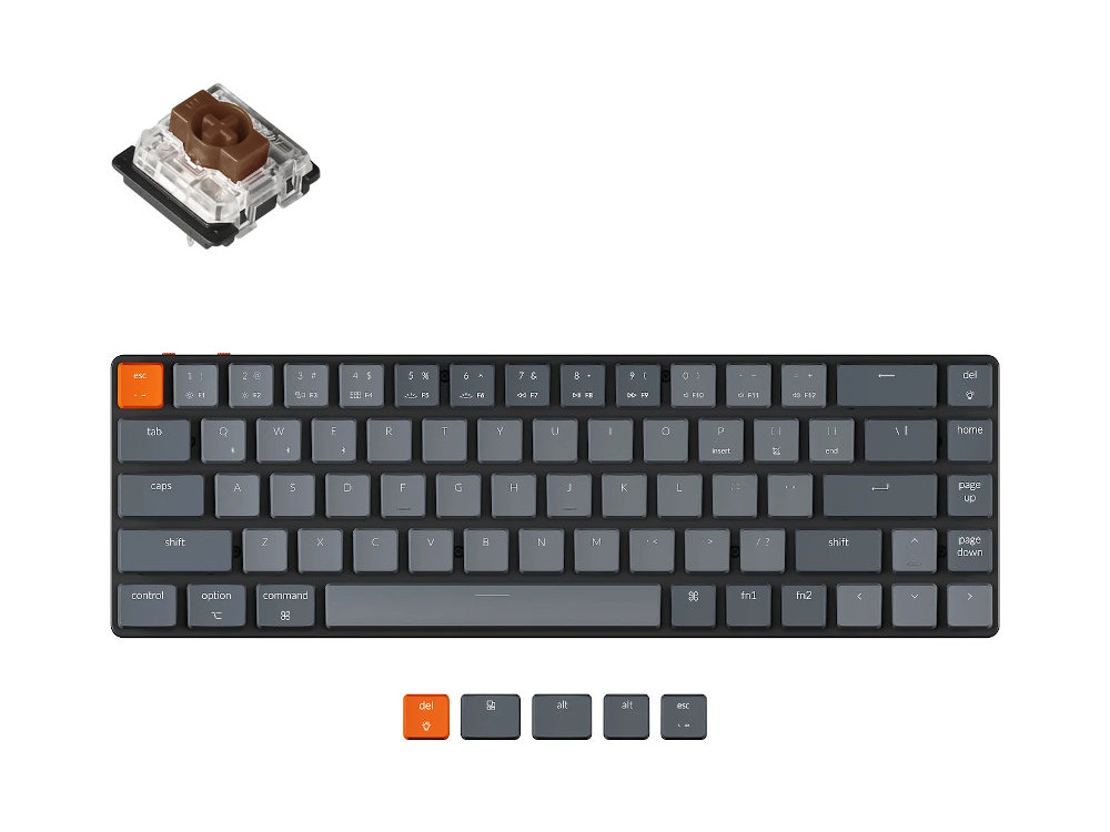 KCY クリア US配列キーボード 本体 Key board75% KCY クリア US配列