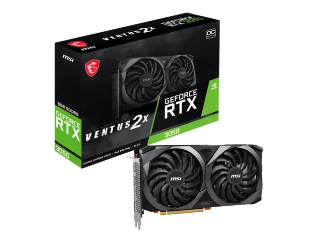 MSIからTORX FAN 3.0を採用したRTX3050搭載グラフィックスカード