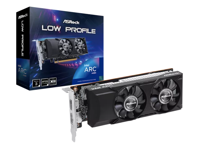 ASRock Intel Arc A380 Low Profile 6GB Intel Arc A380 6GB 96-bit