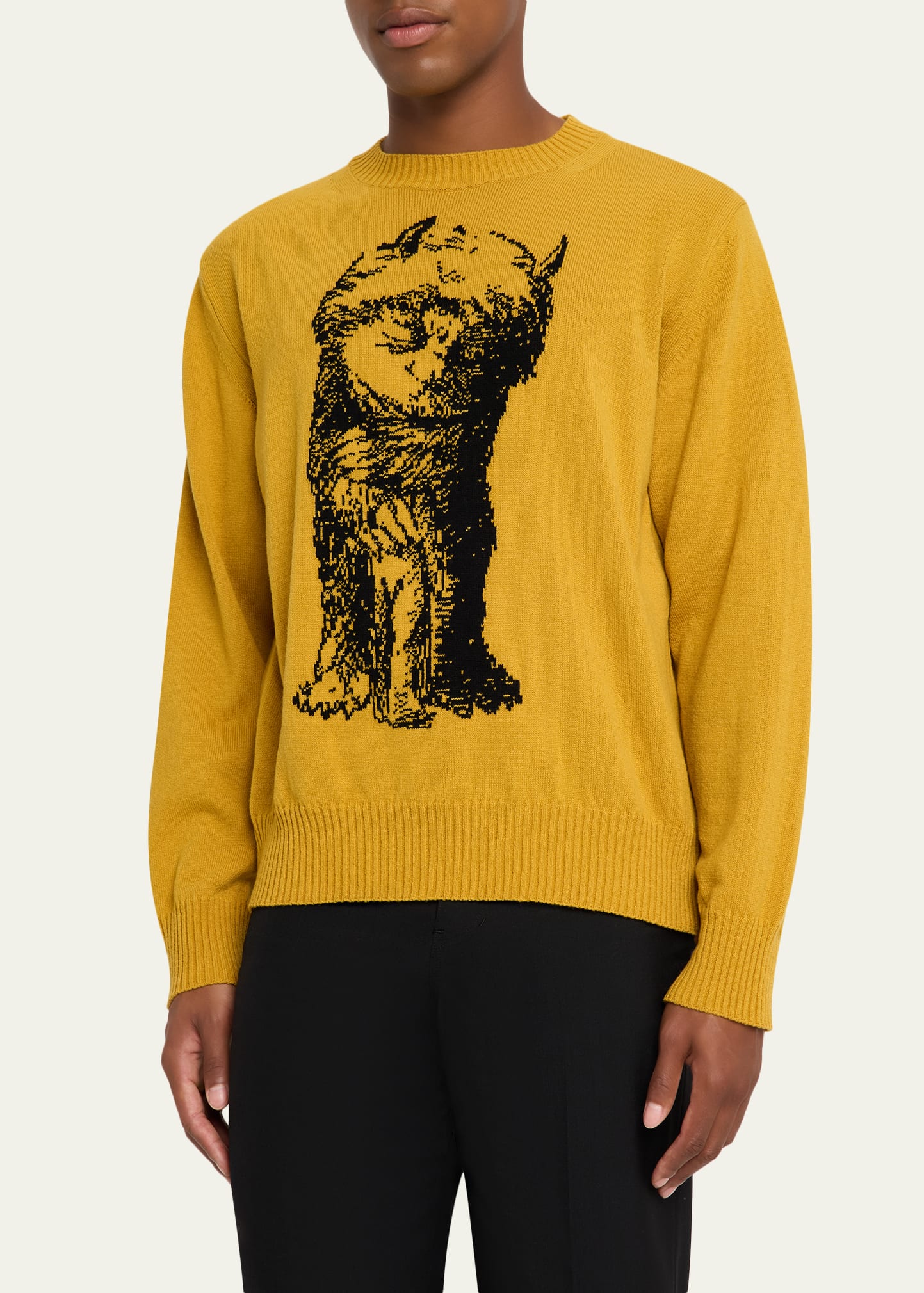 SACAI Men's Where The Wild Things Are Wool Knit Sweater - Bergdorf
