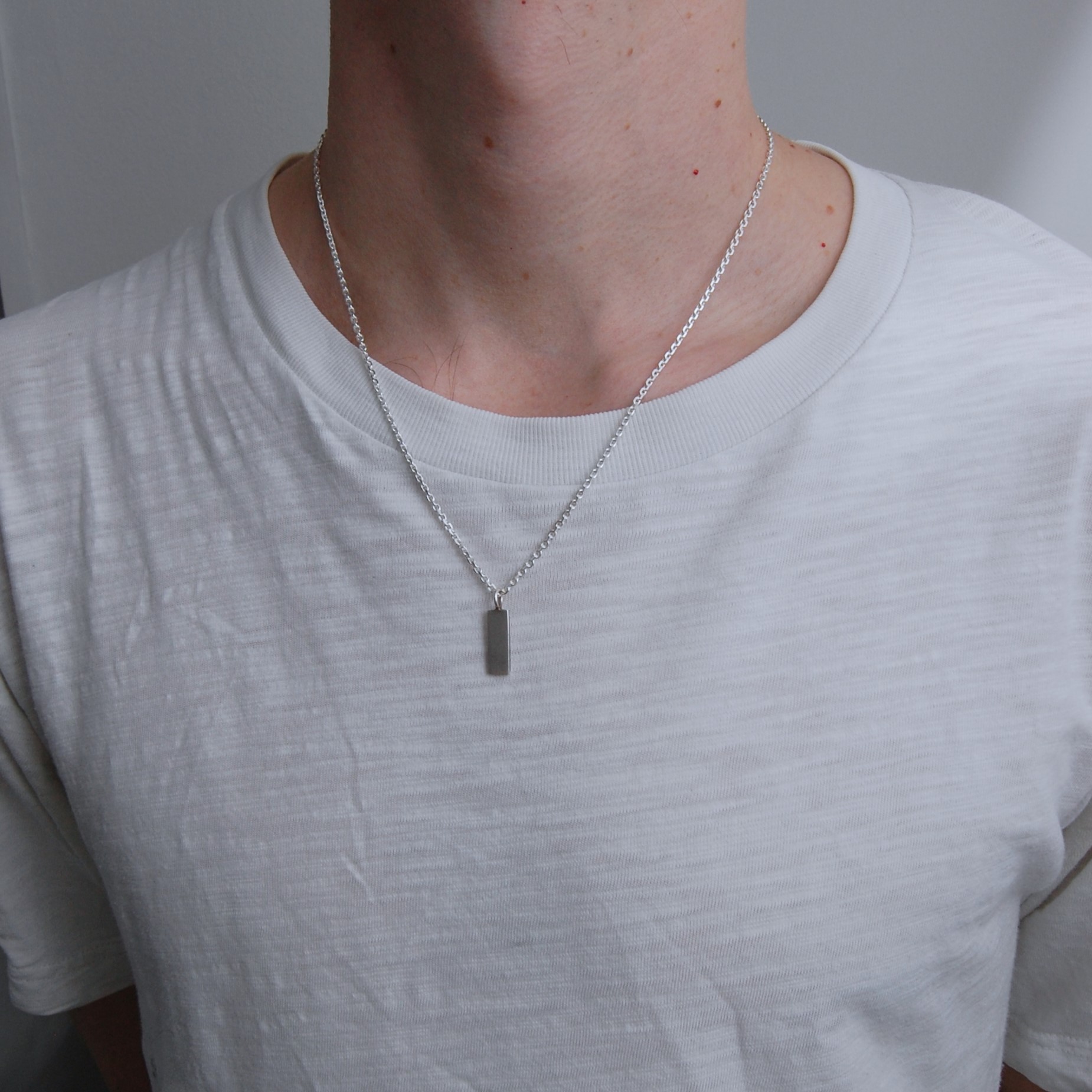 SV925 シルバー 長方形ネックレス Minimalist - Megumi Nishikawa Jewelry