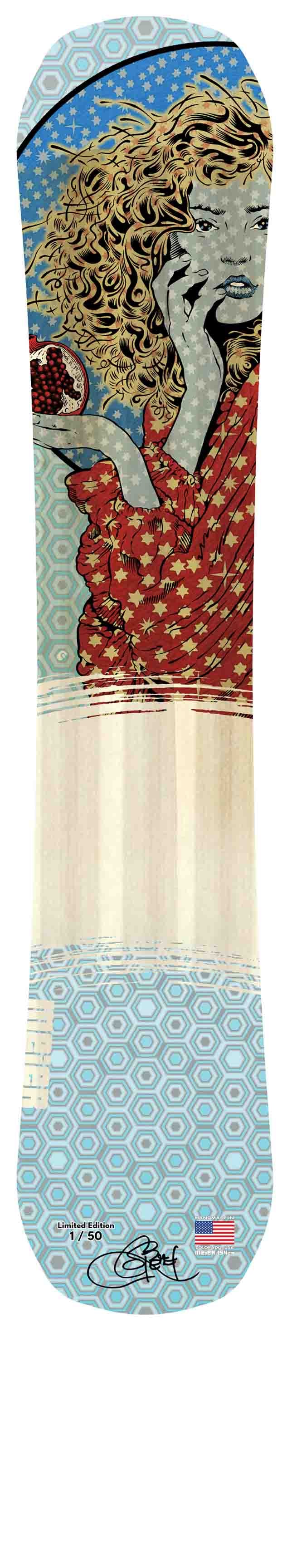 Winter Lady Custom Snowboard by Chuck Sperry | Worldwide Shipping