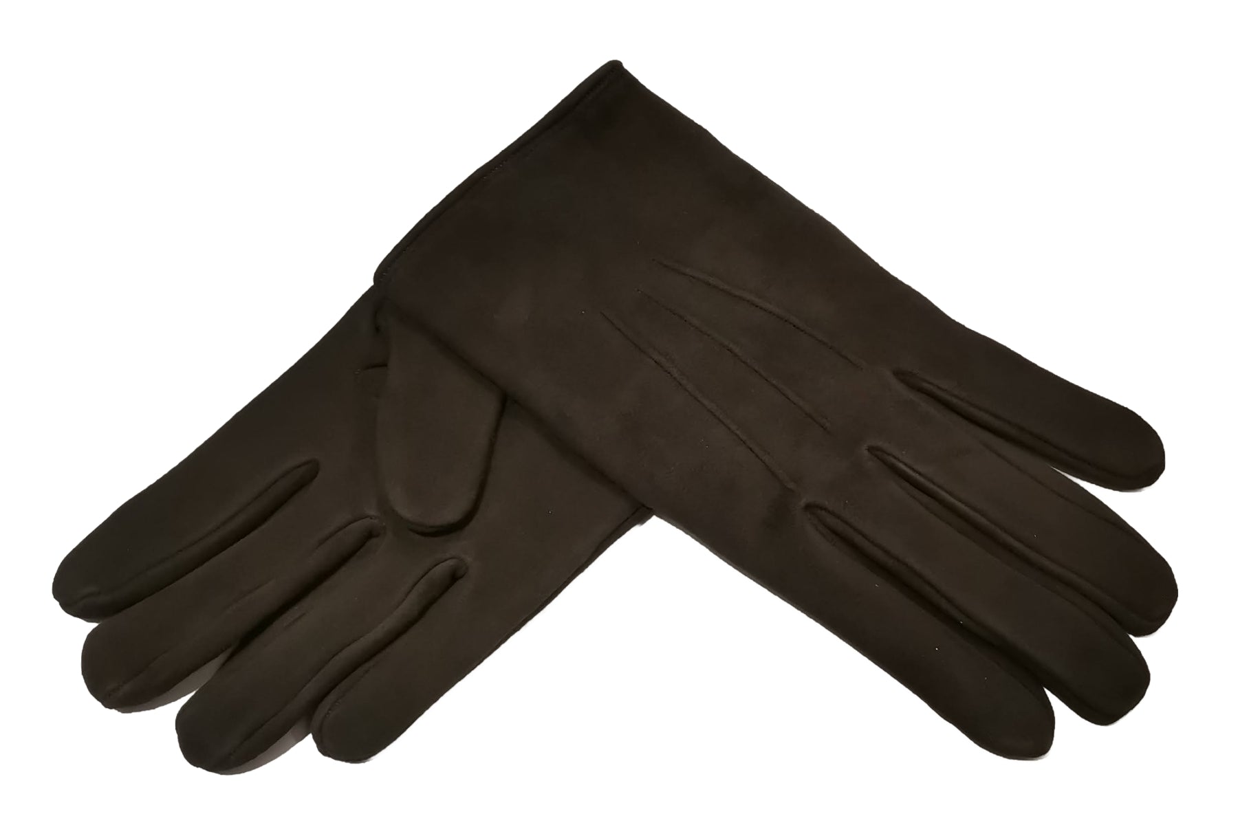 メンズ手袋◇スウェード◇ダークブラウン/MORO《カシミヤ》 – Merola