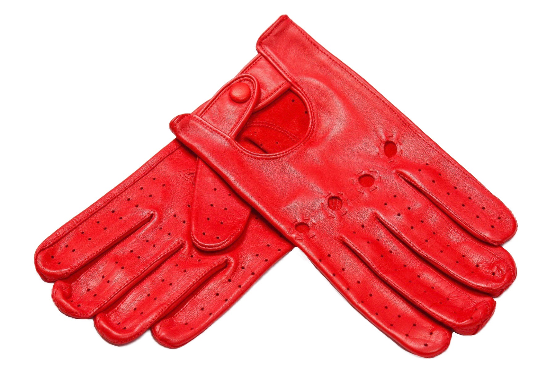 メンズ手袋◇ナパレザードライビンググローブ◇レッド/ROSSO