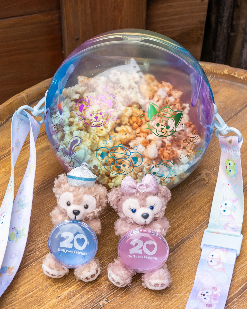 ダッフィーフレンズ カラフルハピネス ポップコーンバケツ ぬいぐるみ