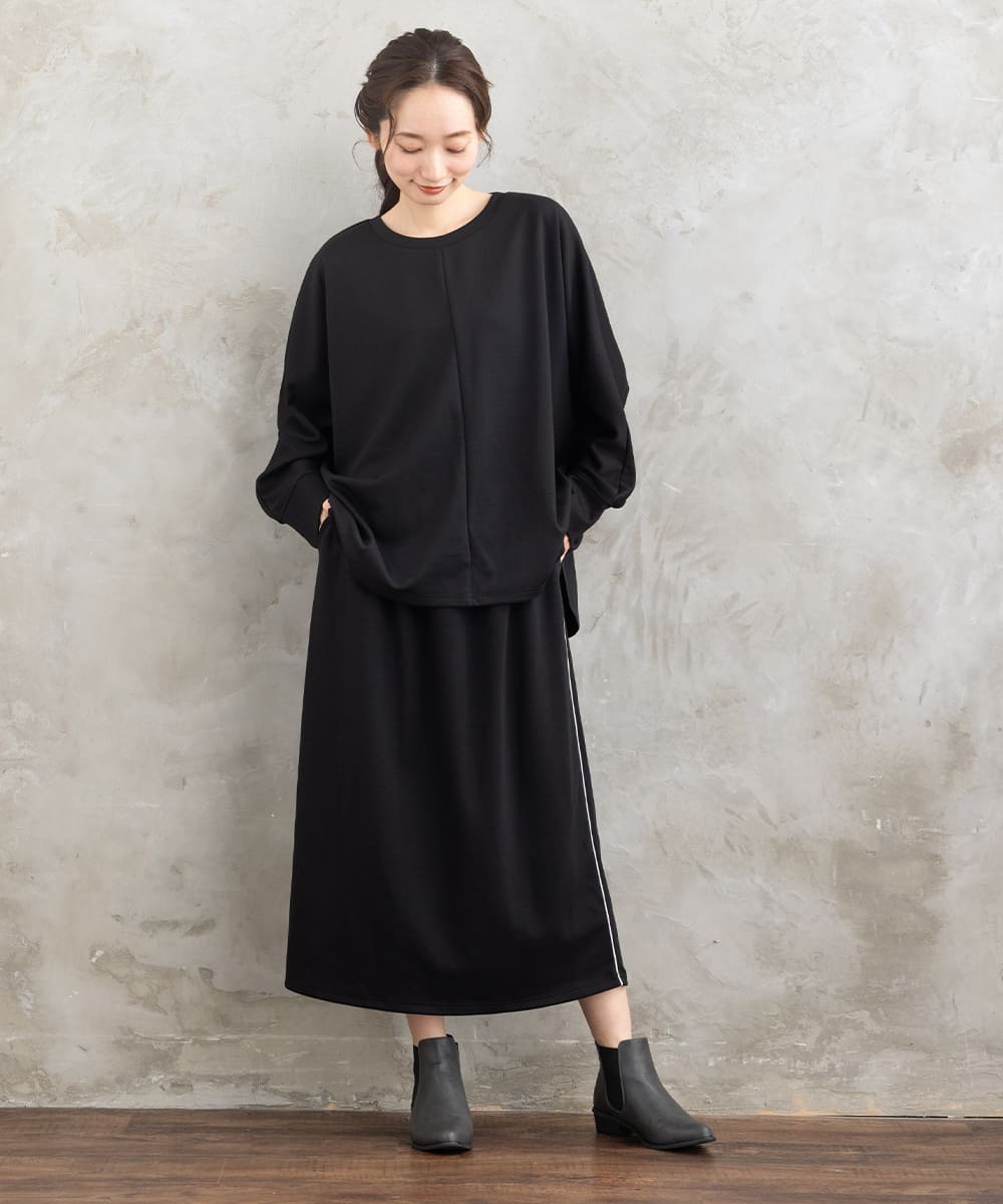 大きいサイズ レディース セットアップ カットソー素材 ｜大きいサイズ