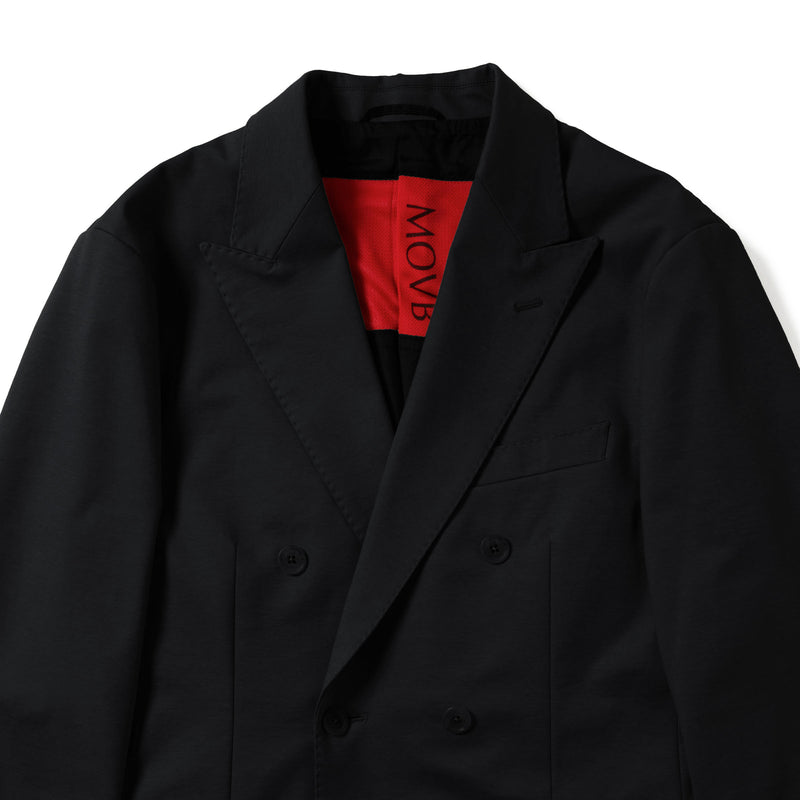 Duplex Cotton Jersey ダブル6Bトラベルジャケット ブラック – MINIMAL