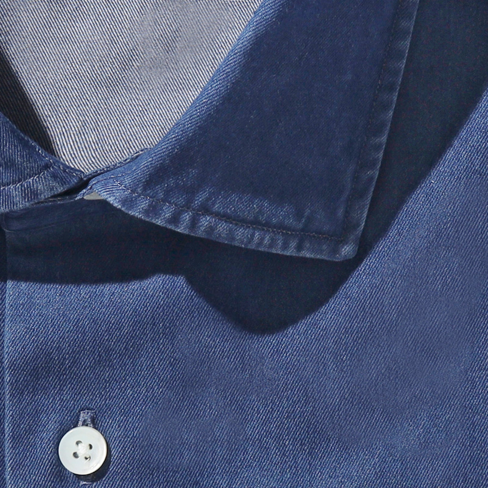 GINO シャンブレーシャツ ブルー – MINIMAL WARDROBE