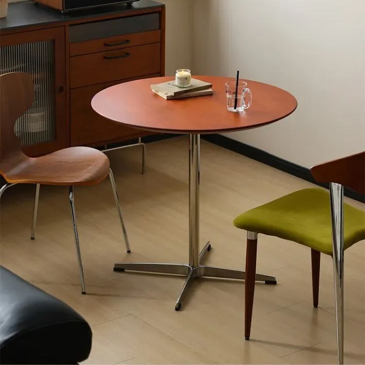 CAGUUU(カグー) ツゲ材 木製ミニラウンドダイニングテーブル ｜CAGUUU