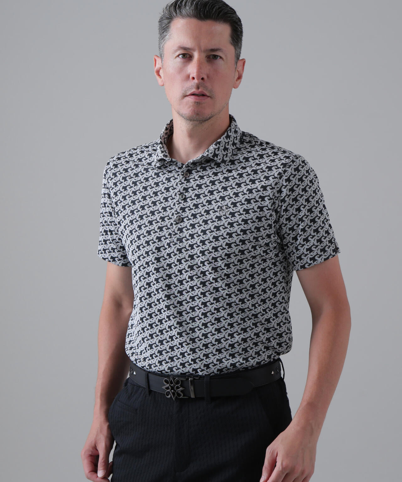 SAロゴトッドジャガード半袖シャツ (MENS) | St ANDREWS（セント