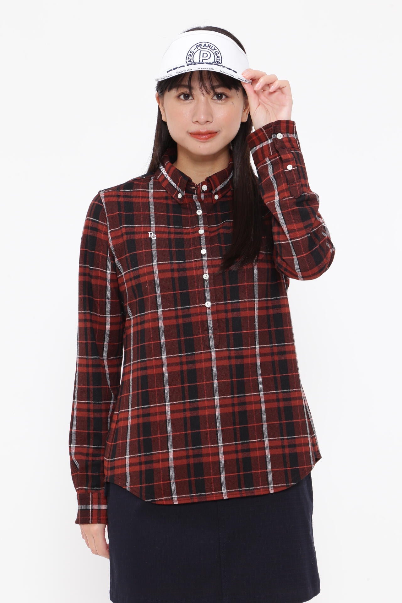 カノコハイブリットプリント 長袖カットソープルオーバー ＜CHECK