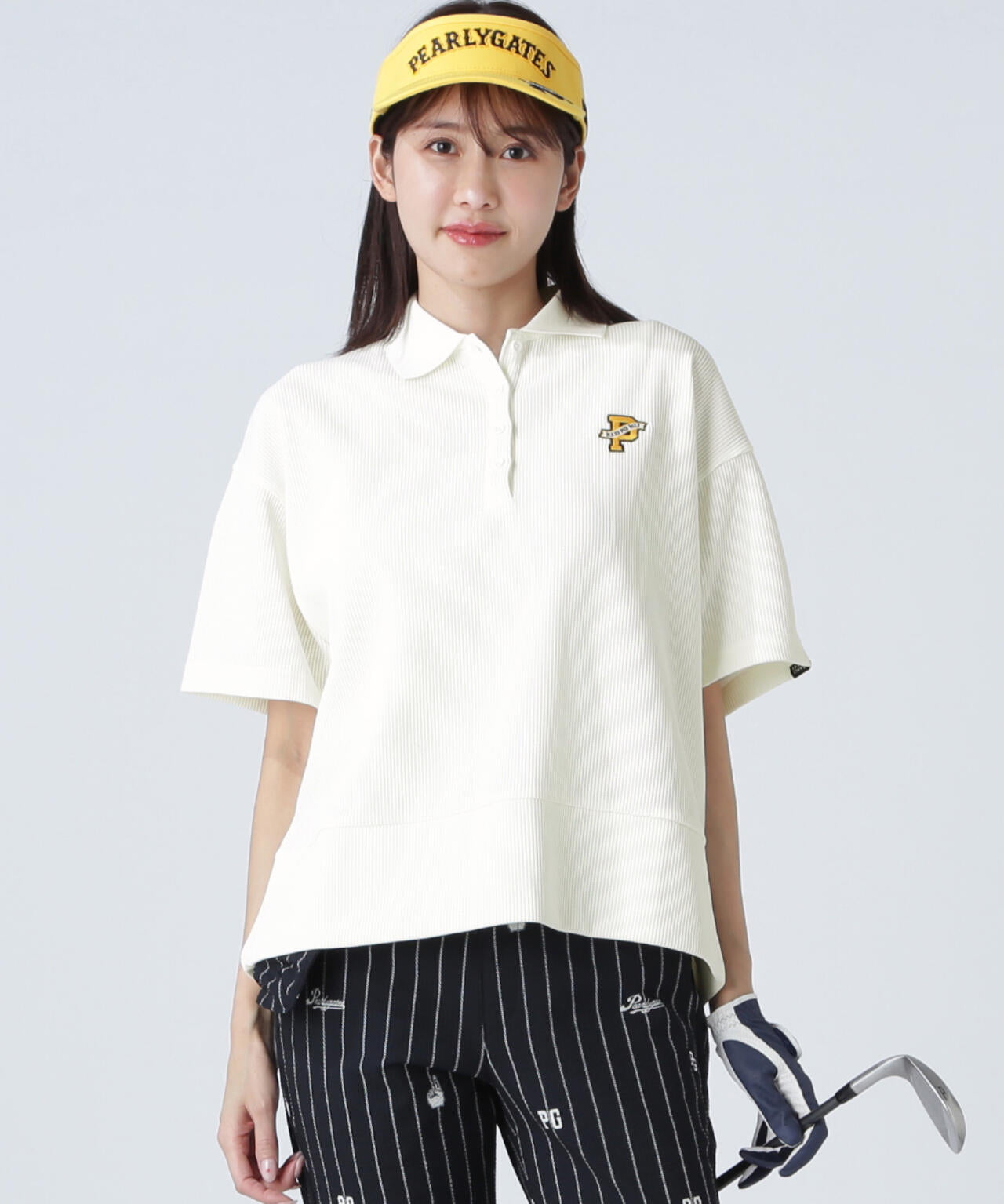 アクセンシャルゼブラワッフル半袖ポロシャツ | PEARLY GATES