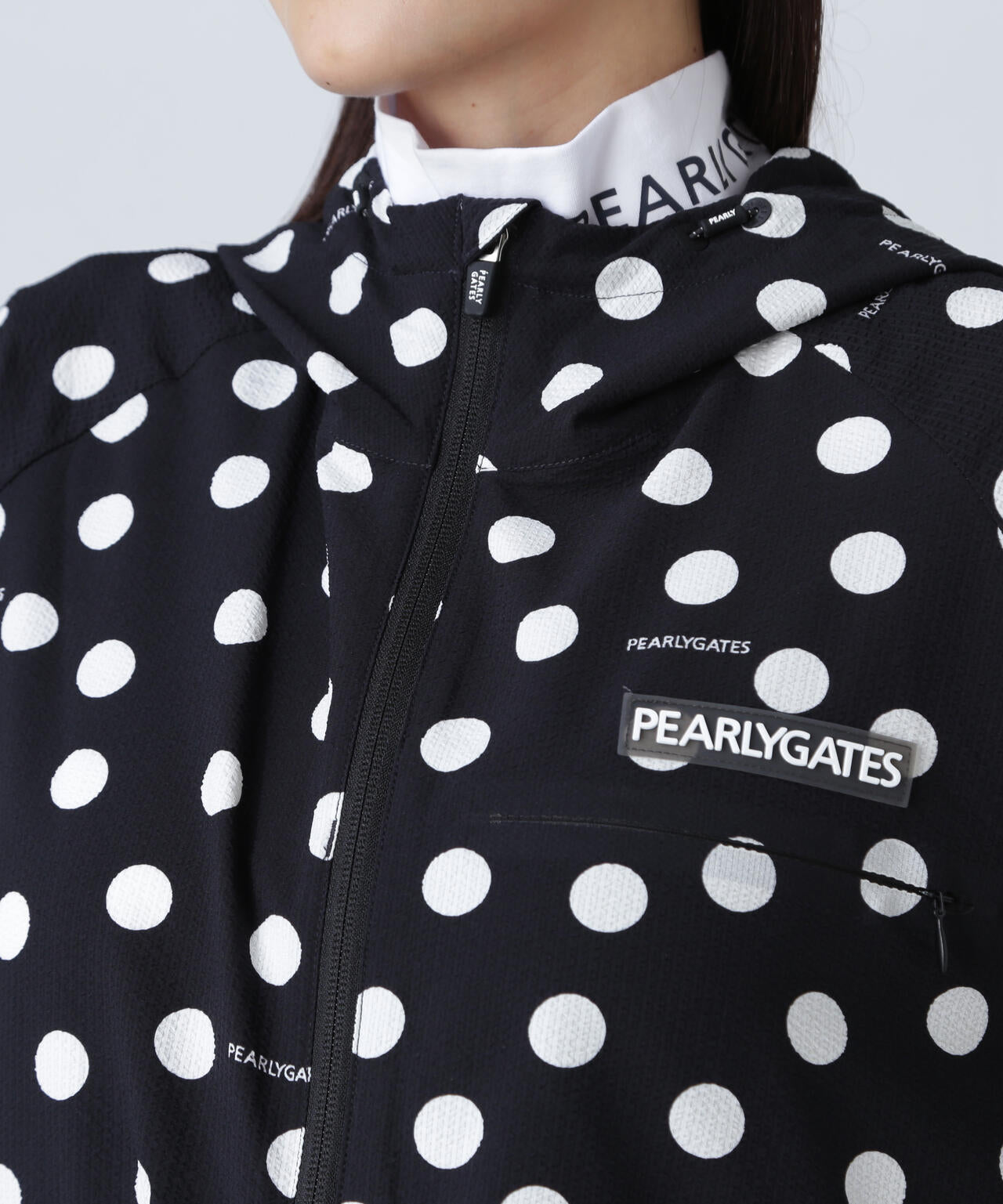 Peストレッチサッカー フルジップフーディ ＜ランダムドット柄