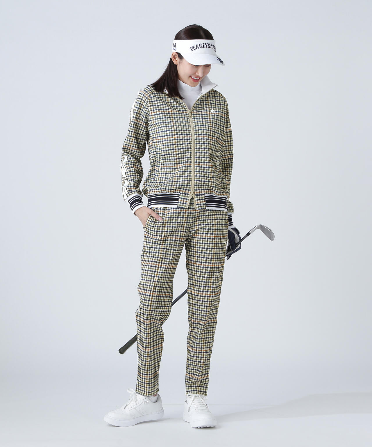 Peストレッチメッシュフルジップジャケット ＜ガンクラブチェック柄