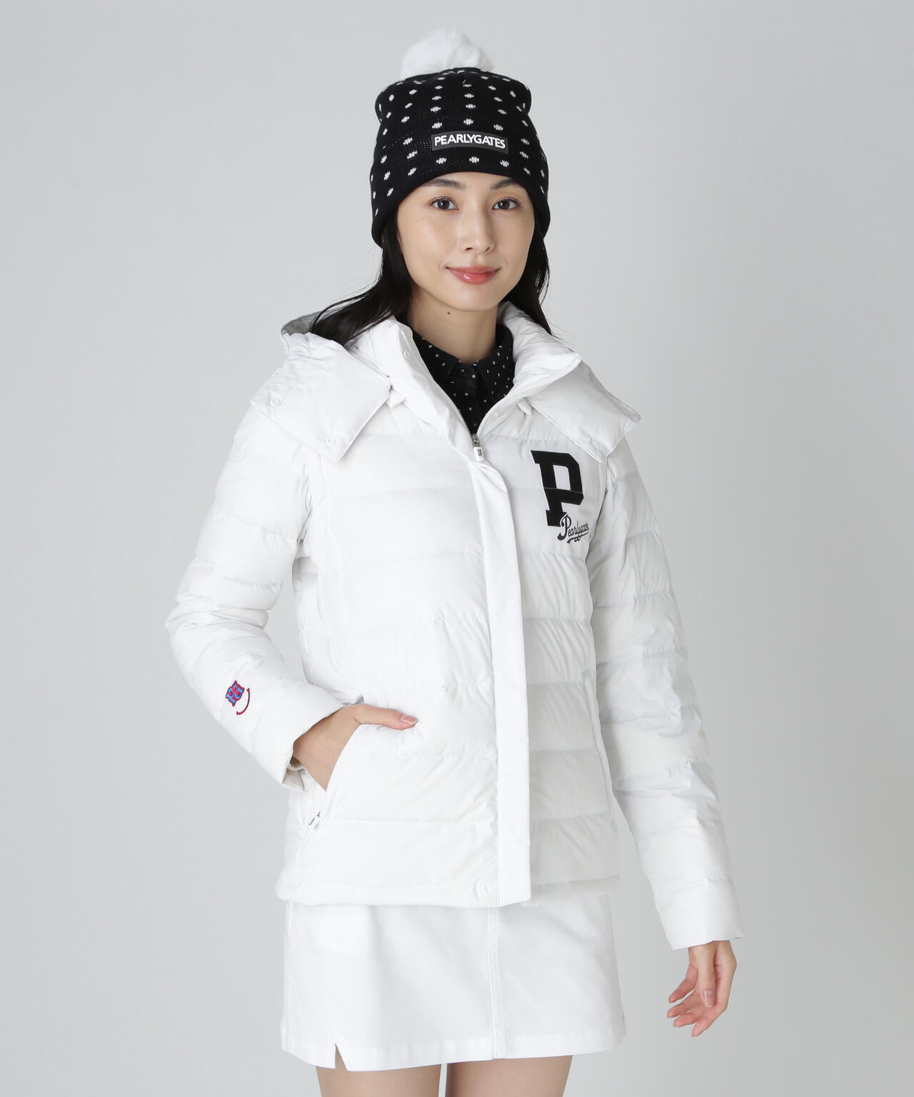 Nyストレッチタフタフーディダウンジャケット | PEARLY GATES