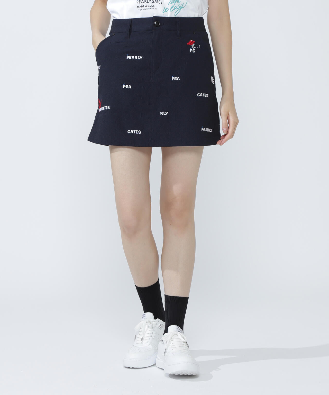 Peサッカーストライプスカート | PEARLY GATES（パーリーゲイツ