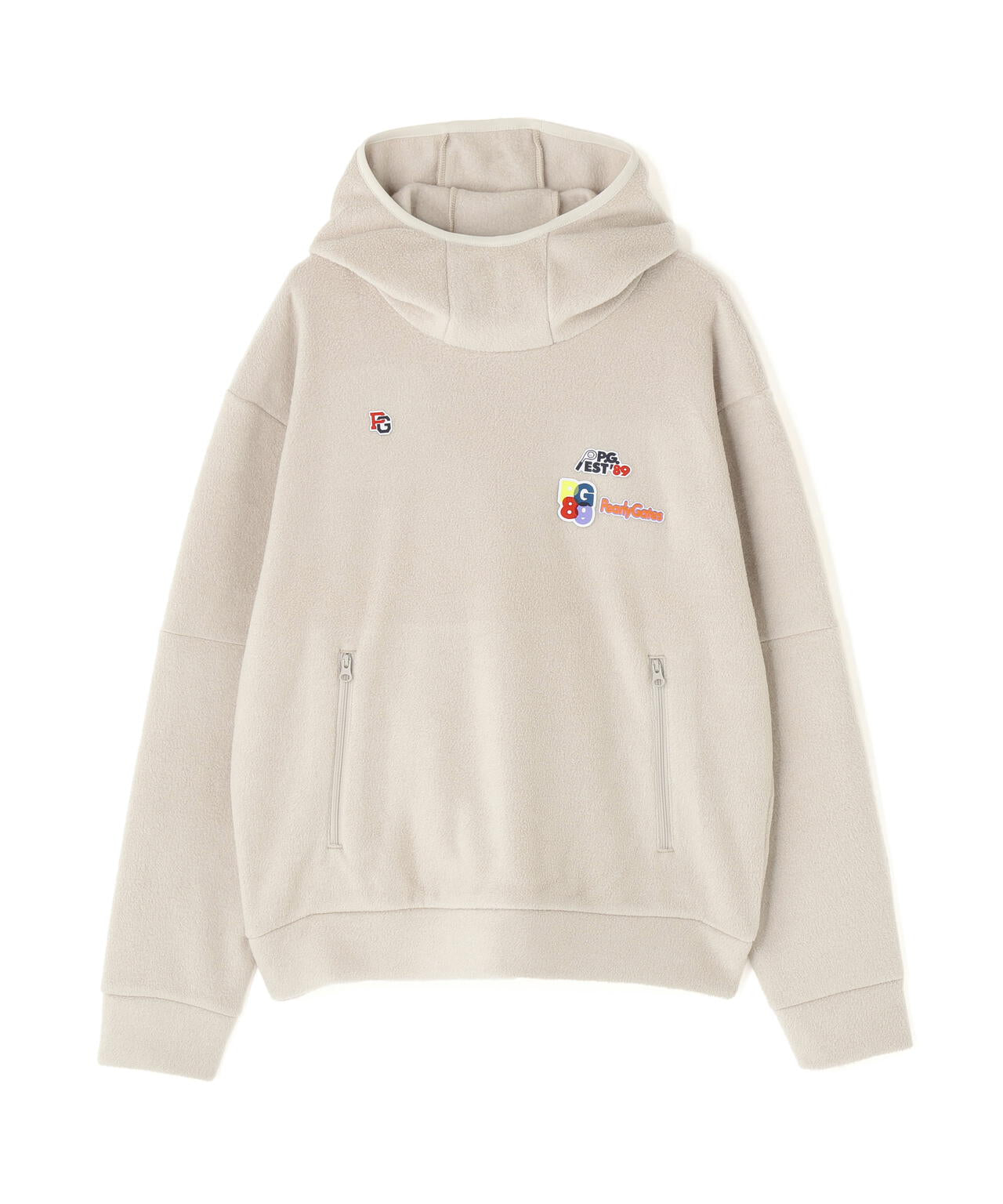 レーヨンブレンドストレッチフリースフーディプルオーバー | PEARLY