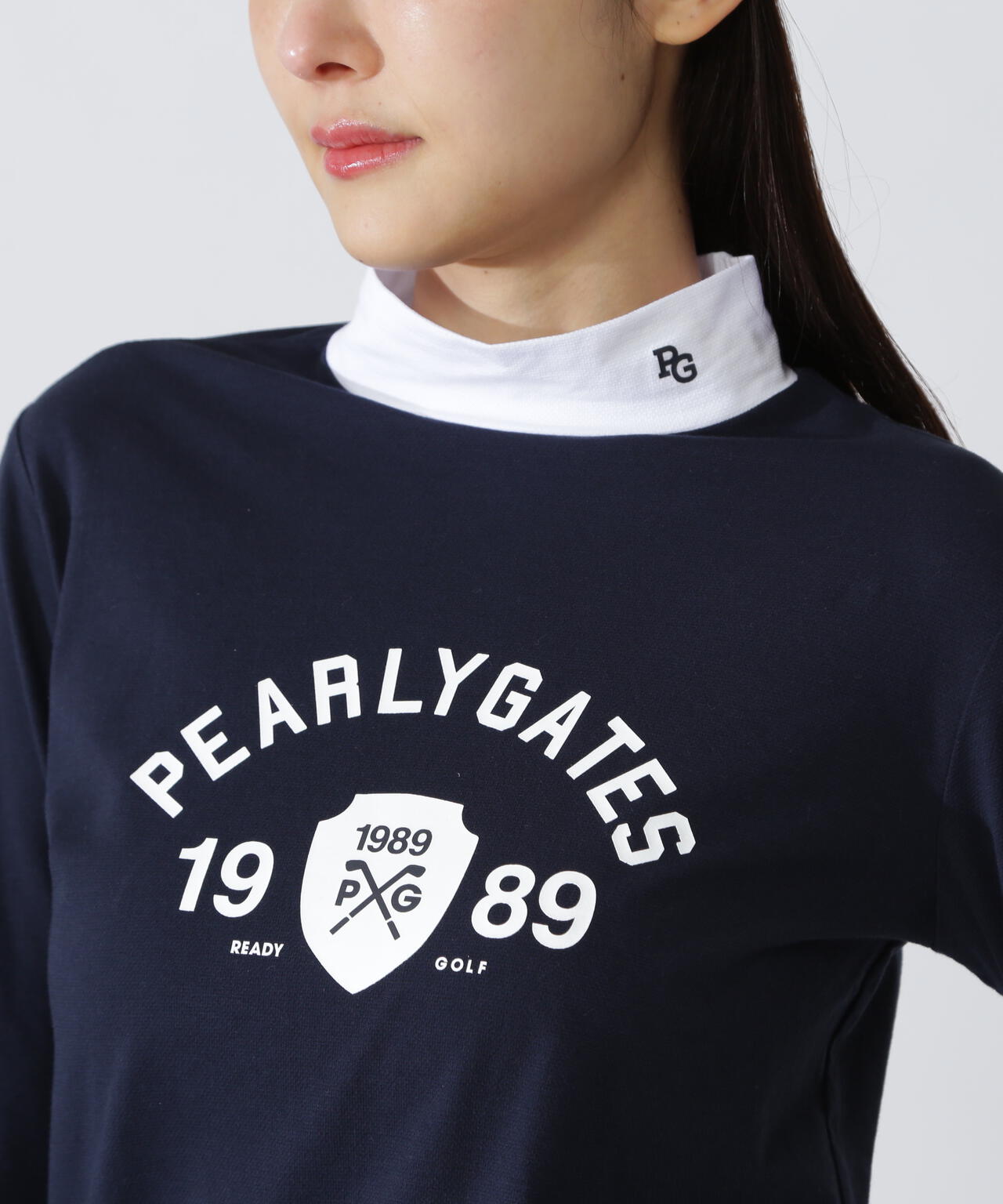 ベアカノコ長袖ハイネックカットソー | PEARLY GATES（パーリーゲイツ