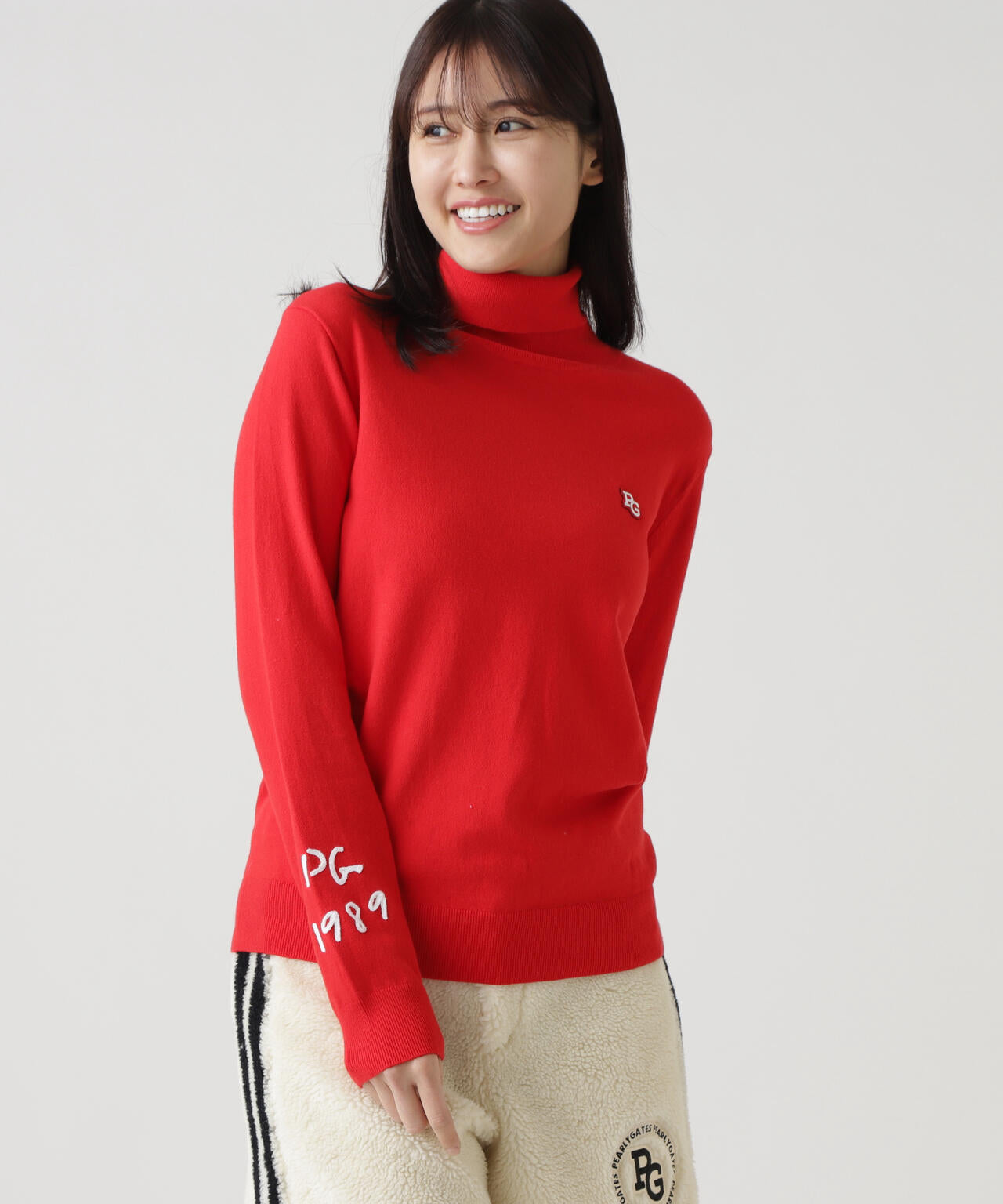 カシミヤタッチタートルネックニットプルオーバー | PEARLY GATES