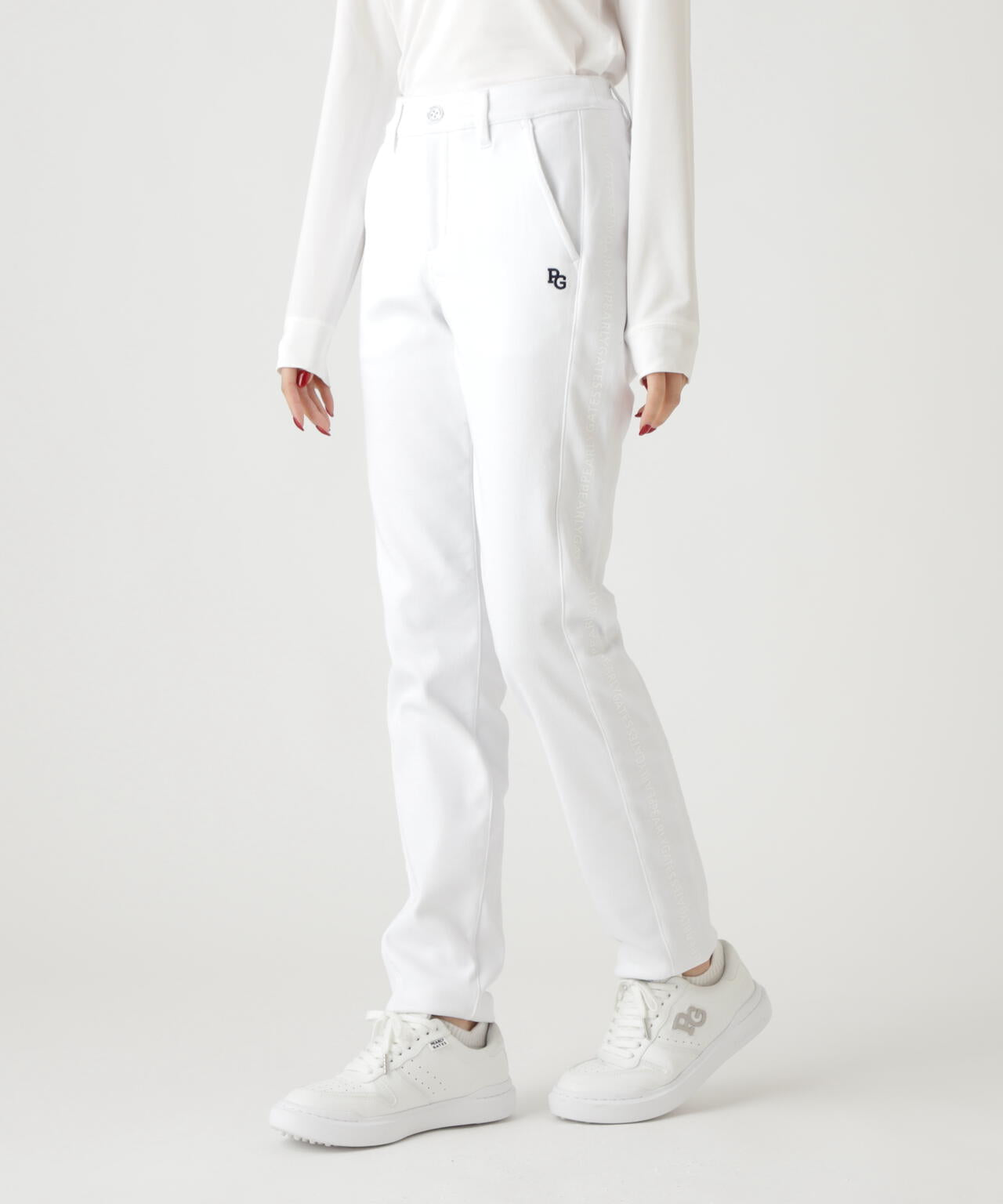 PEARLY GATES パンツ 永久クリース サイズ6 蓄熱裏地 防寒 防風 PEARLY