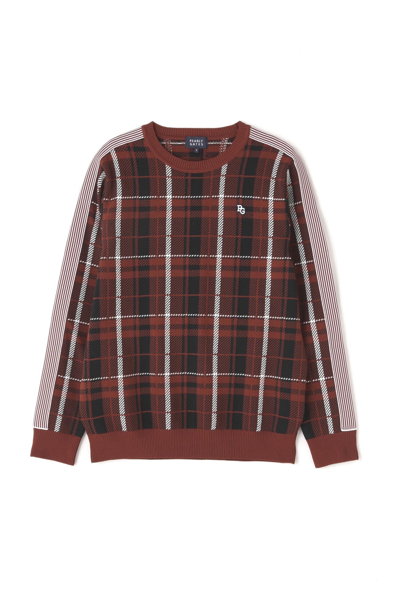 クルーネックニットプルオーバー ＜CHECKシリーズ＞ | PEARLY GATES