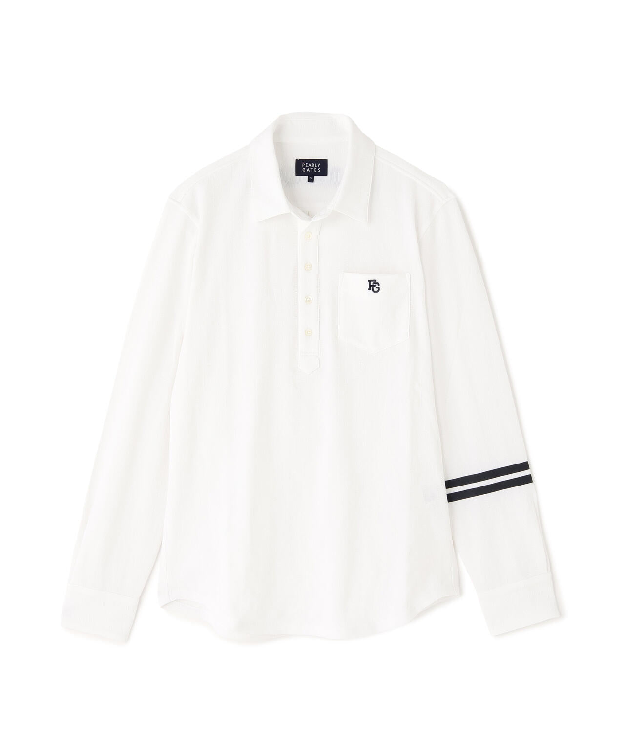 タックジャガードストライプ長袖カットソー | PEARLY GATES（パーリー