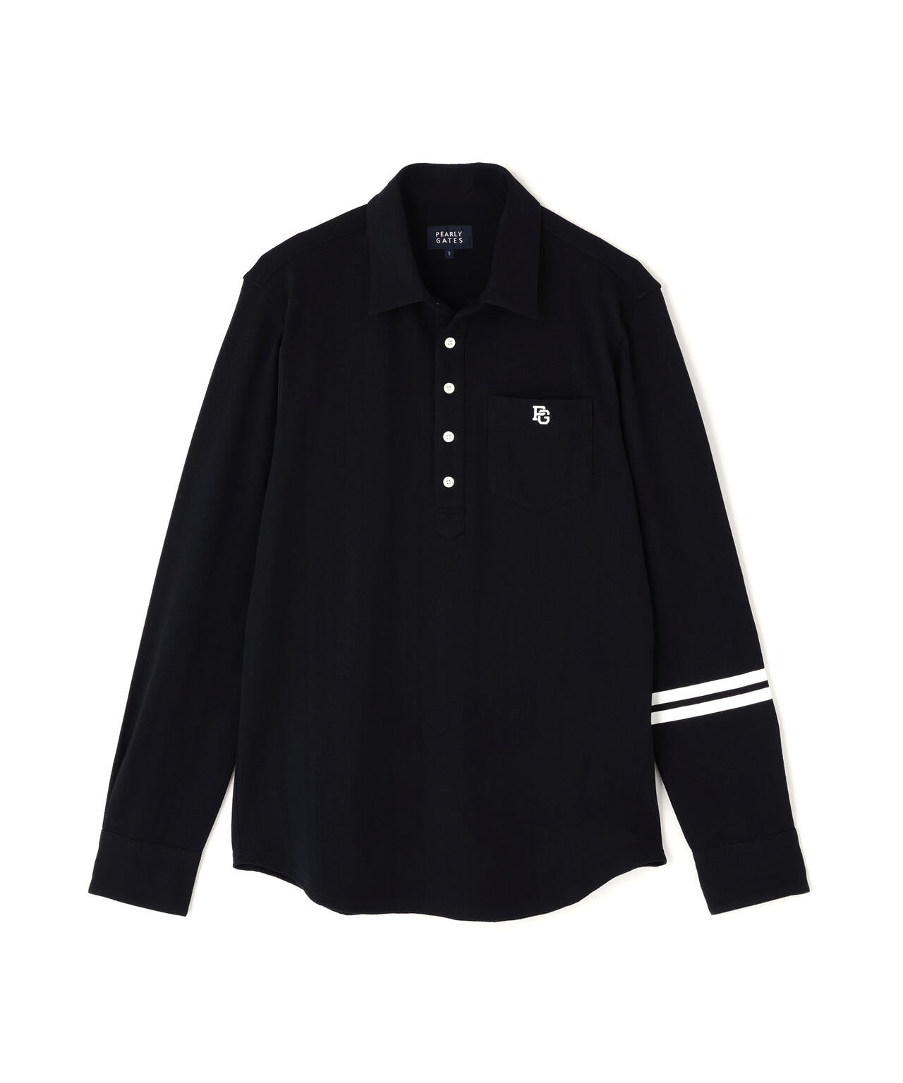 タックジャガードストライプ長袖カットソー | PEARLY GATES（パーリー