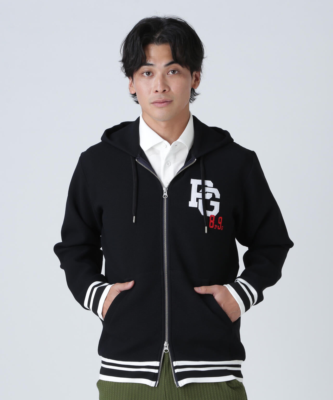 Peダンボールワッフルフルジップフーディ | PEARLY GATES（パーリー