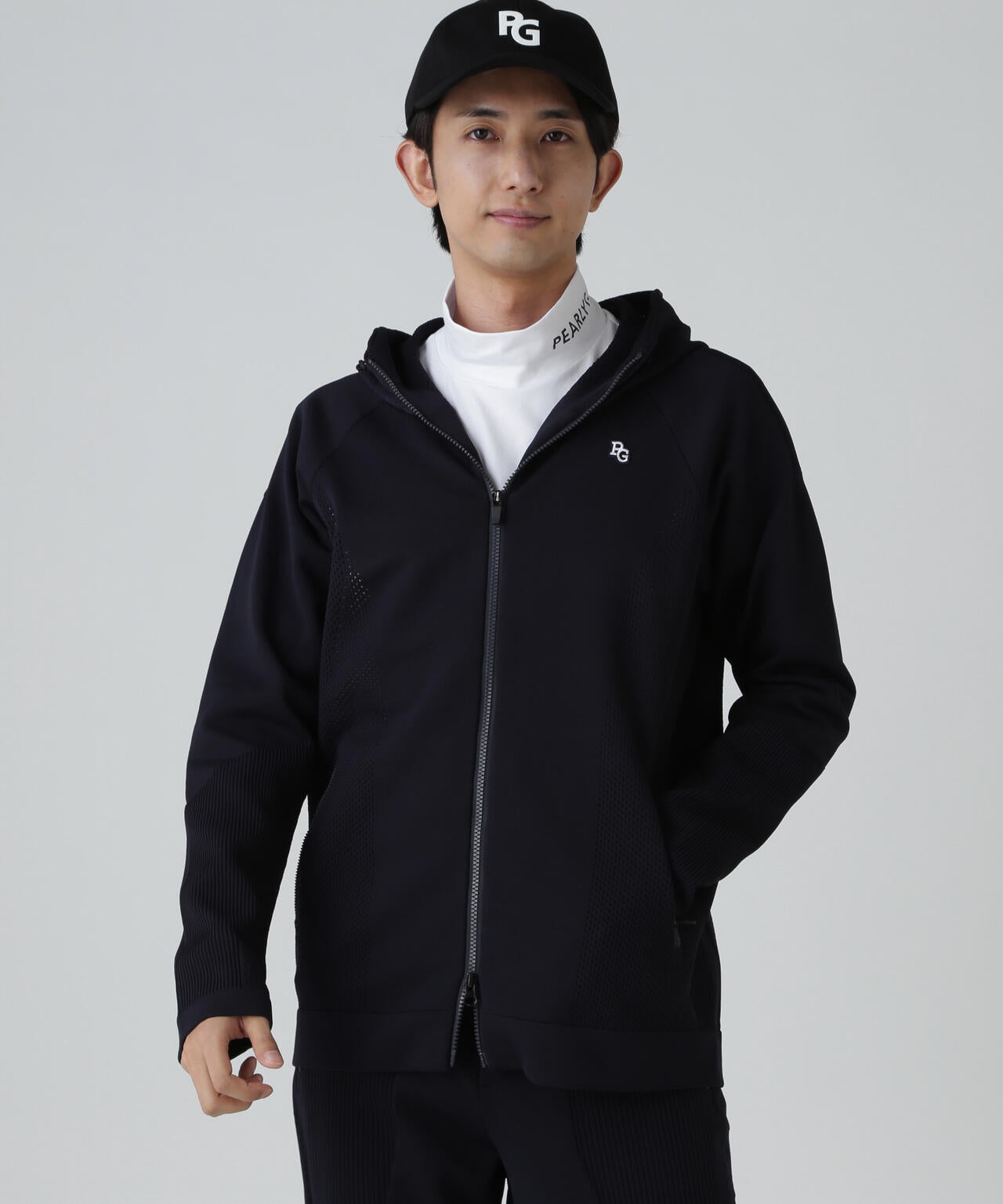 ポリエステルヤーンmmフルジップニットフーディ | PEARLY GATES