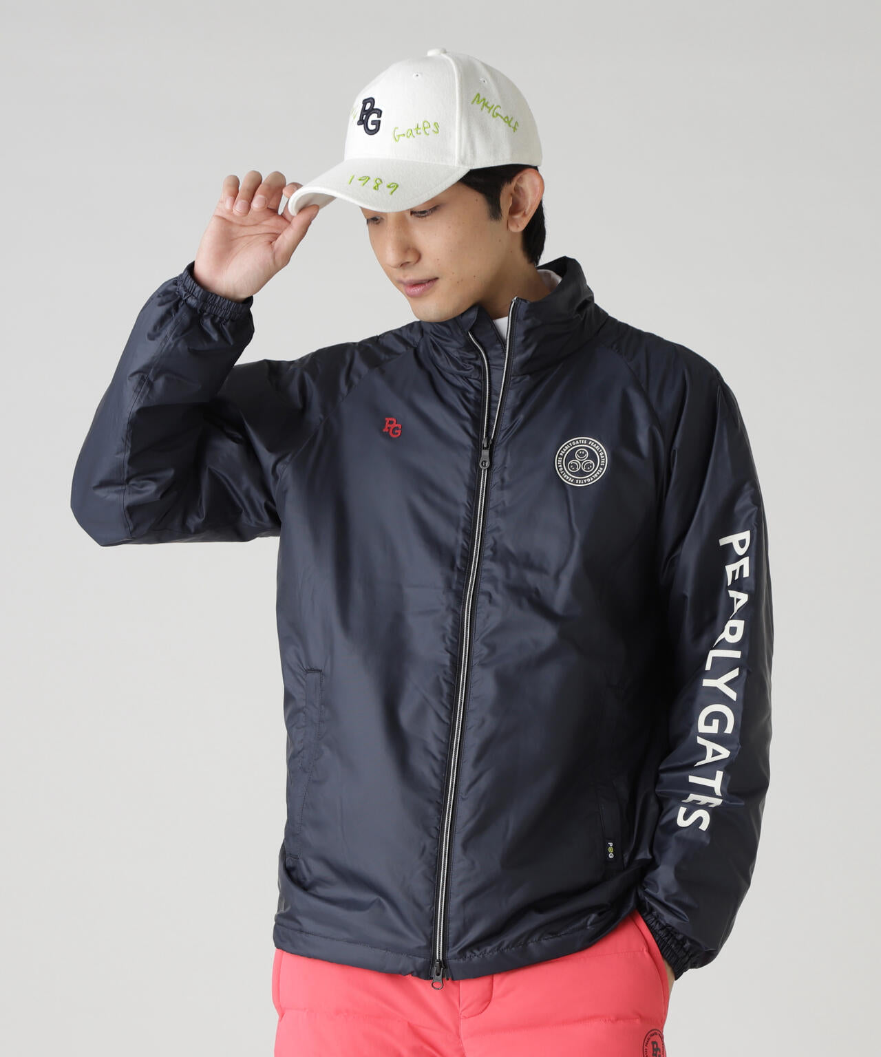 美品 PEARLY GATES ネイビー ジップアップ ブルゾン サイズ4 PEARLY