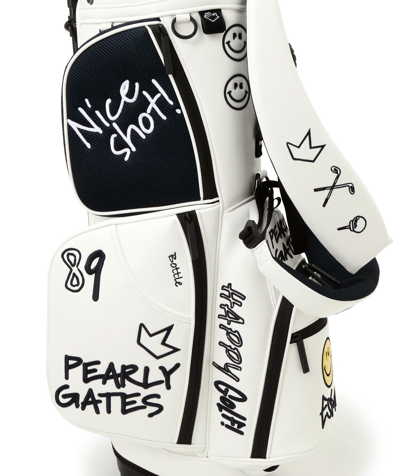 NICO合皮スタンド式キャディバッグ (46インチ対応) (UNISEX) | PEARLY