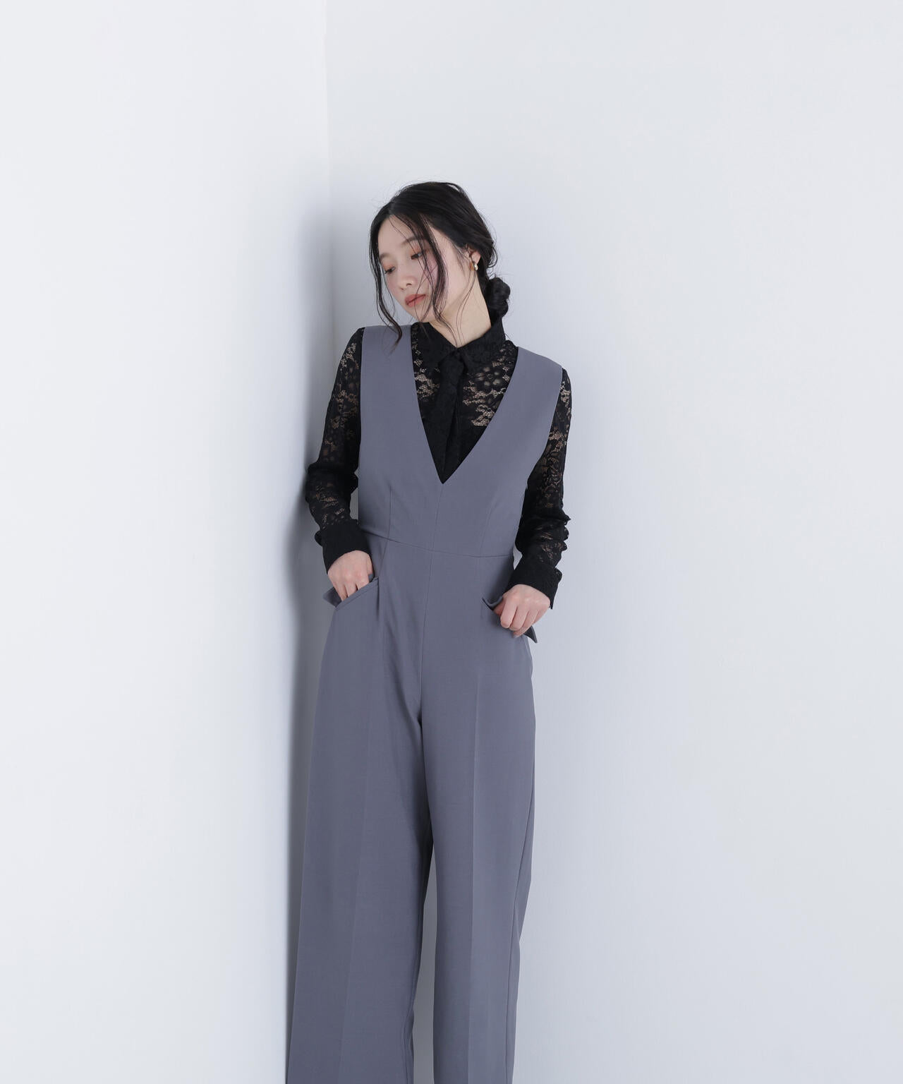 Vネックオールインワン | N. Natural Beauty Basic*（エヌ ナチュラル