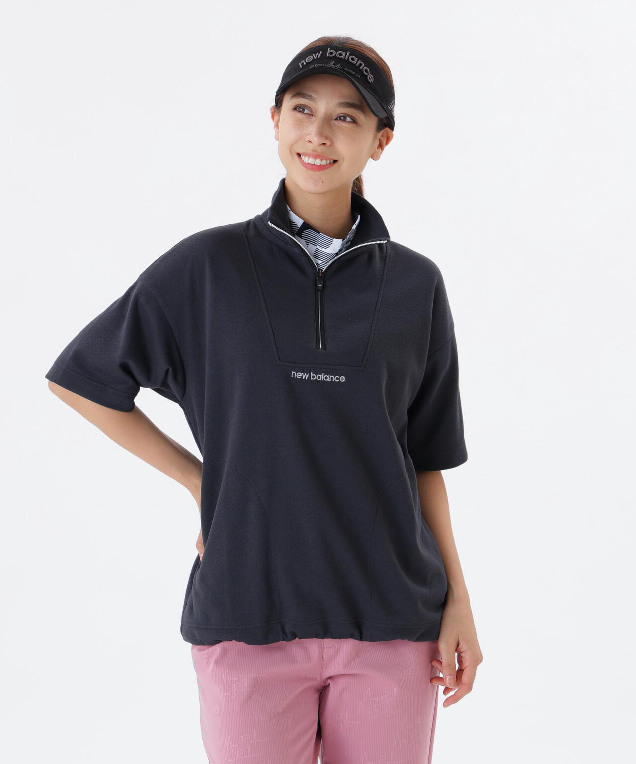 直営店舗・公式オンライン限定】半袖 スウェット ハーフジップ プル