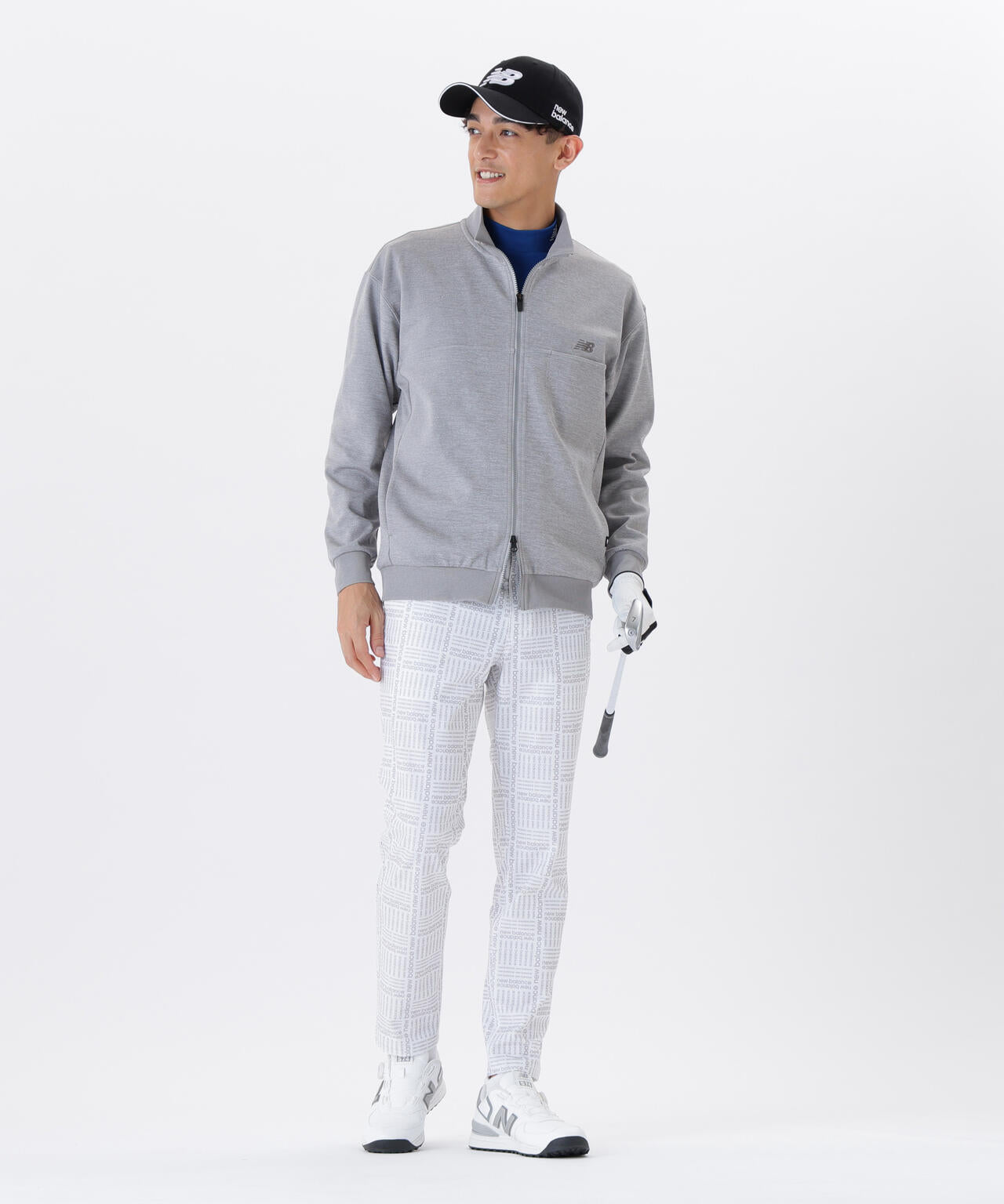 保形性 ストレッチ 長袖 モックネック プルオーバー (MENS) | new