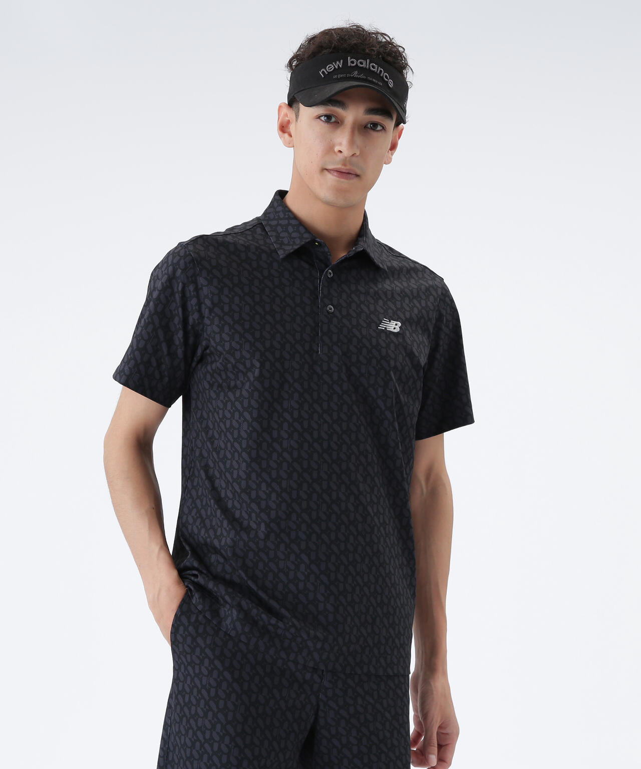 ロゴジオメトリック柄 半袖 カラーシャツ (MENS) | new balance golf