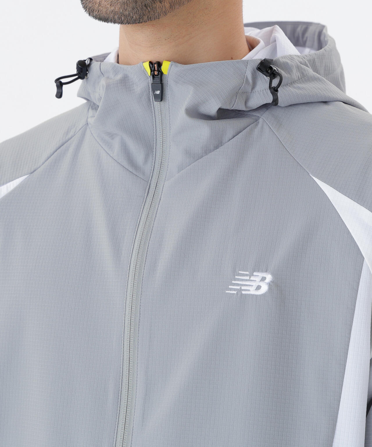 撥水 4WAYストレッチ フルジップ シェルパーカー (MENS) | new balance