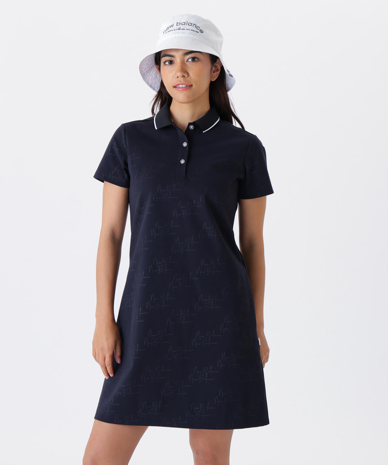 直営店舗・公式オンライン限定】ロゴモノグラム柄 半袖 ポロワンピース