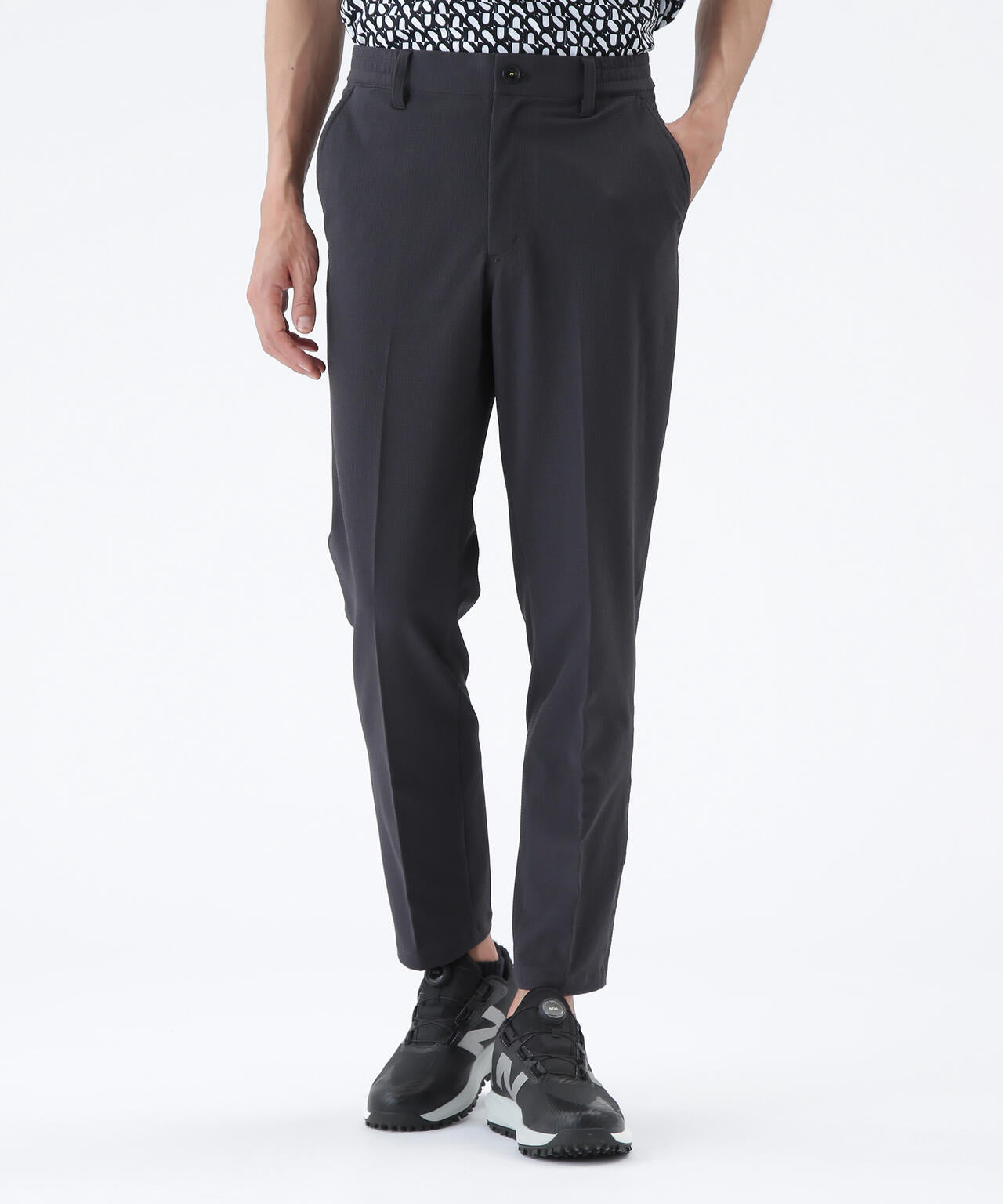 ドビーチェック ワイド テーパード ロングパンツ (MENS) | new balance