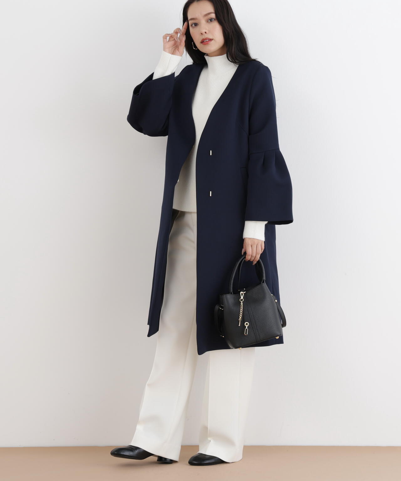 三重織ツイルベルスリーブコート | PINKY&DIANNE（ピンキー&ダイアン