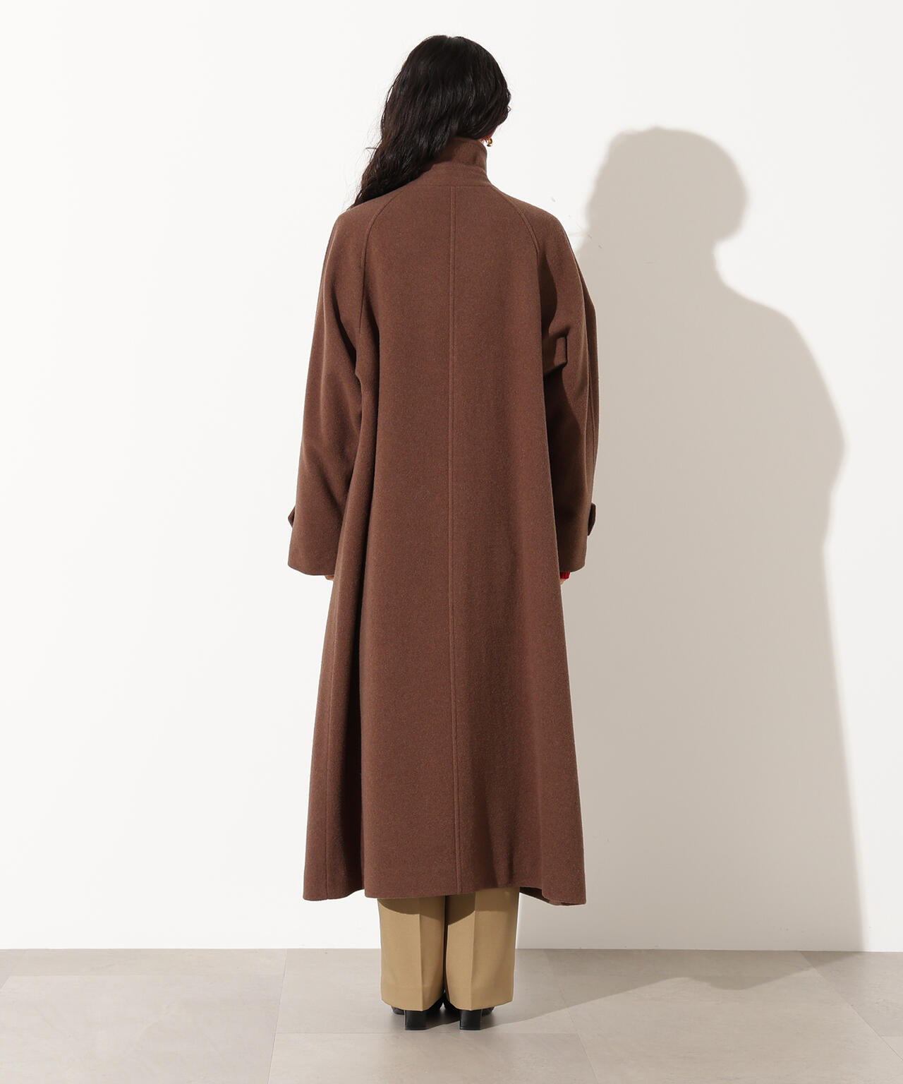 ヤ*カ様 Sealup ブラウン ロング コート ベスト 48 ポリエステル SEALUP