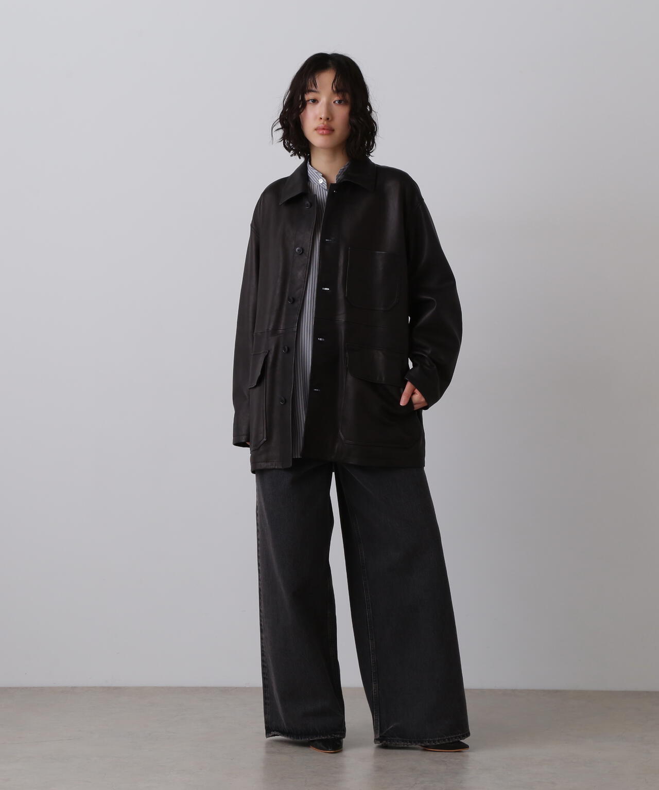 YLEVE / SHEEP LEATHER COVERALL JACKET | YLÈVE（イレーヴ） ｜【公式