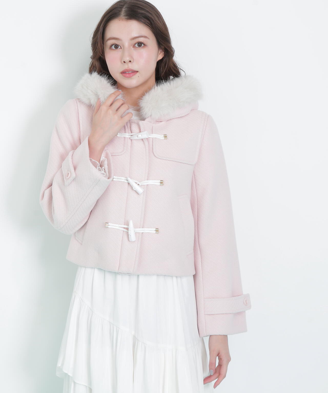 フェイクファー付ショートダッフルコート | JILL by JILL STUART（ジル