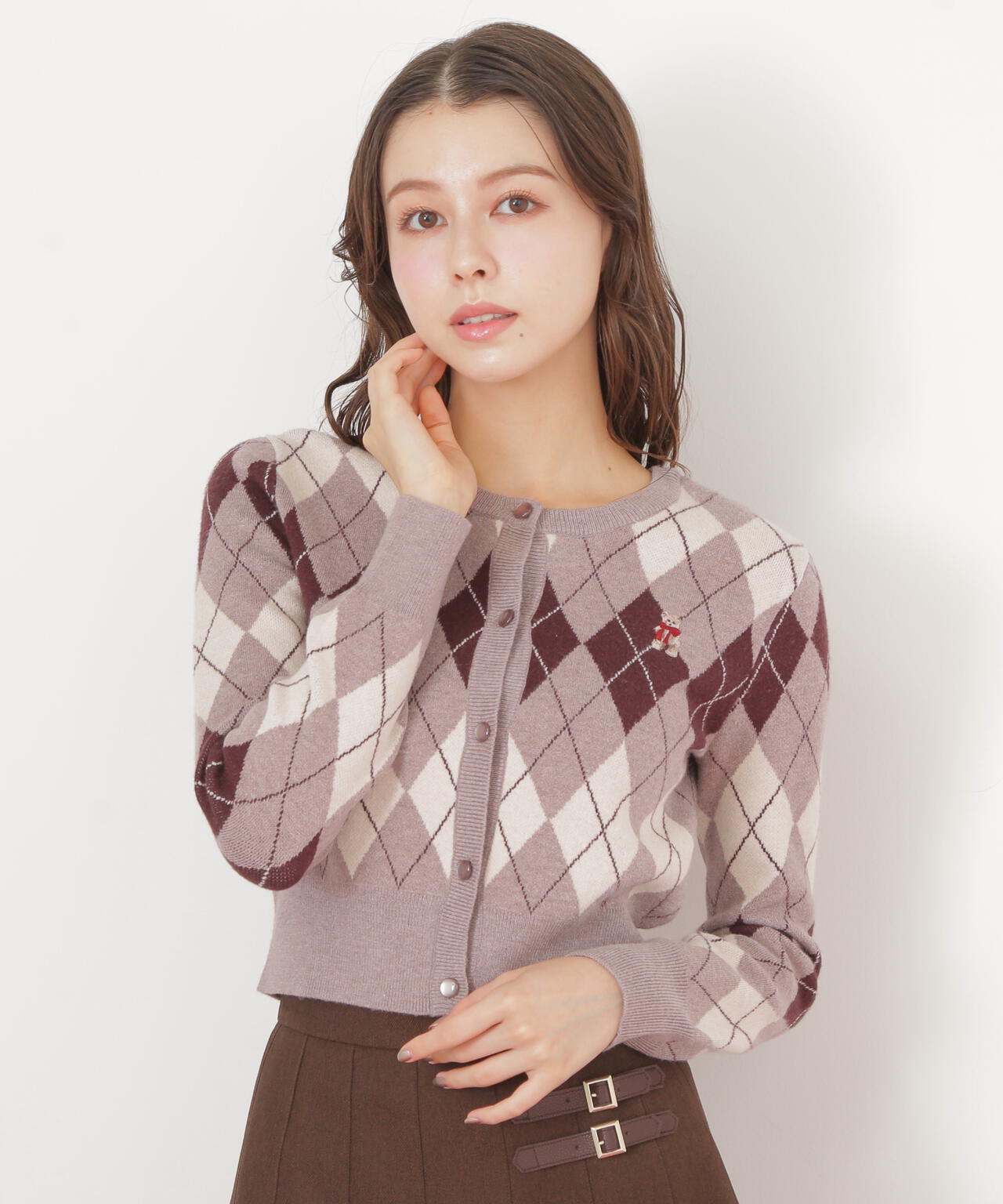 BEARシリーズ＞アーガイルカーディガン | JILL by JILL STUART