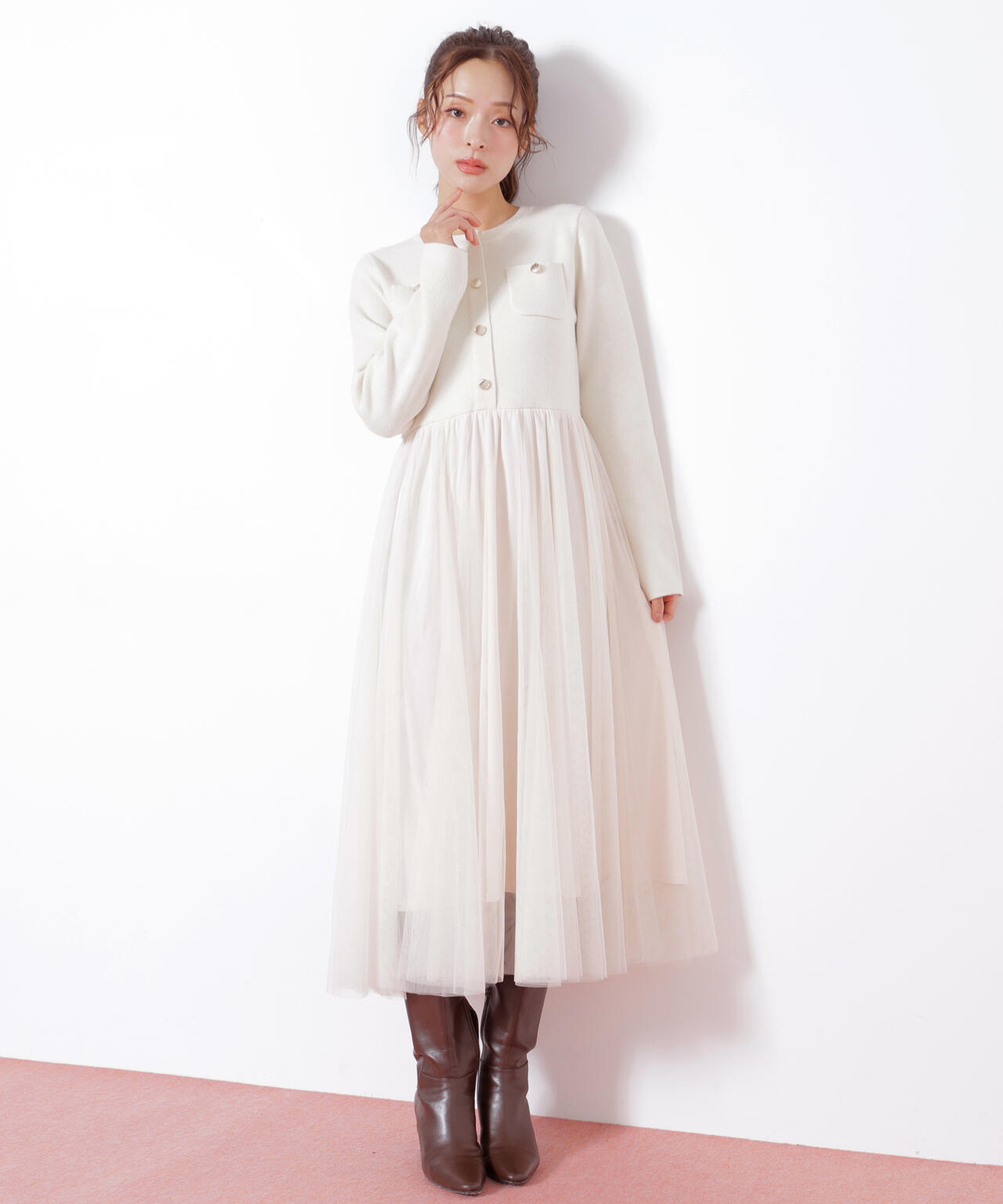 ニットジャケットドッキングワンピース | JILL by JILL STUART（ジル