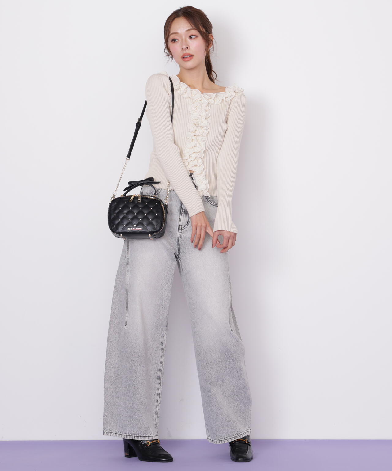 フリルトリムニット | JILL by JILL STUART（ジル バイ ジル