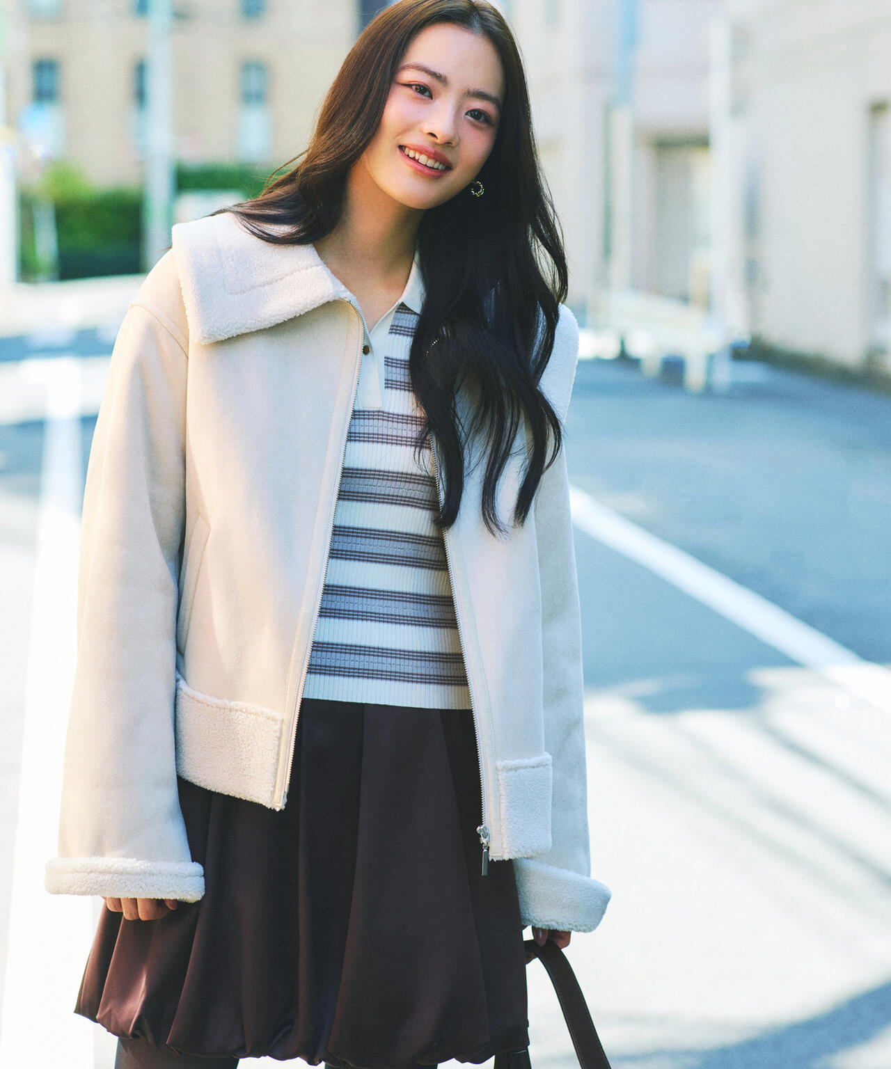 加藤栞さん着用】フェイクムートン | PROPORTION BODY DRESSING