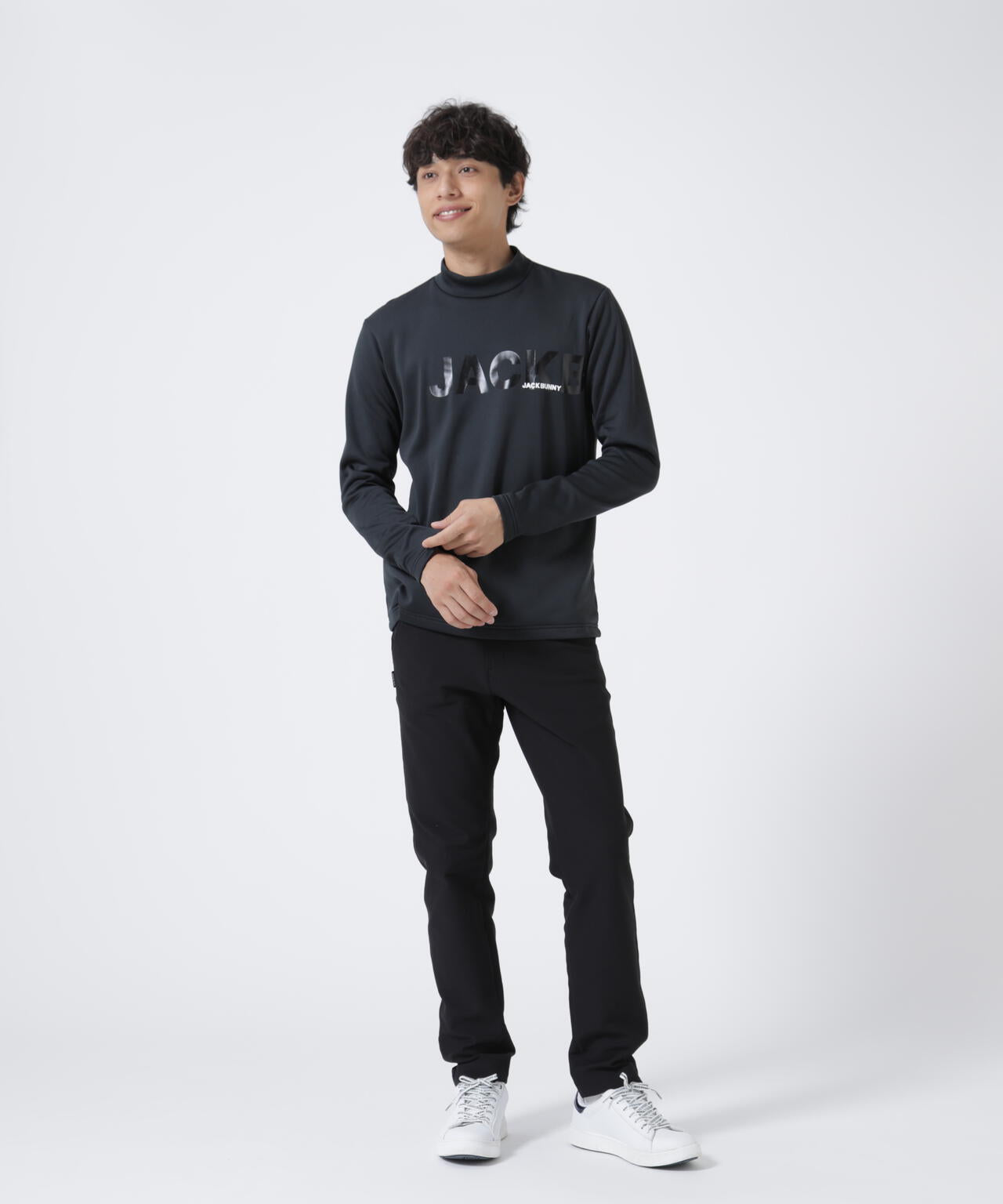 KARUISHI長袖モックネックカットソー | Jack Bunny!!（ジャックバニー